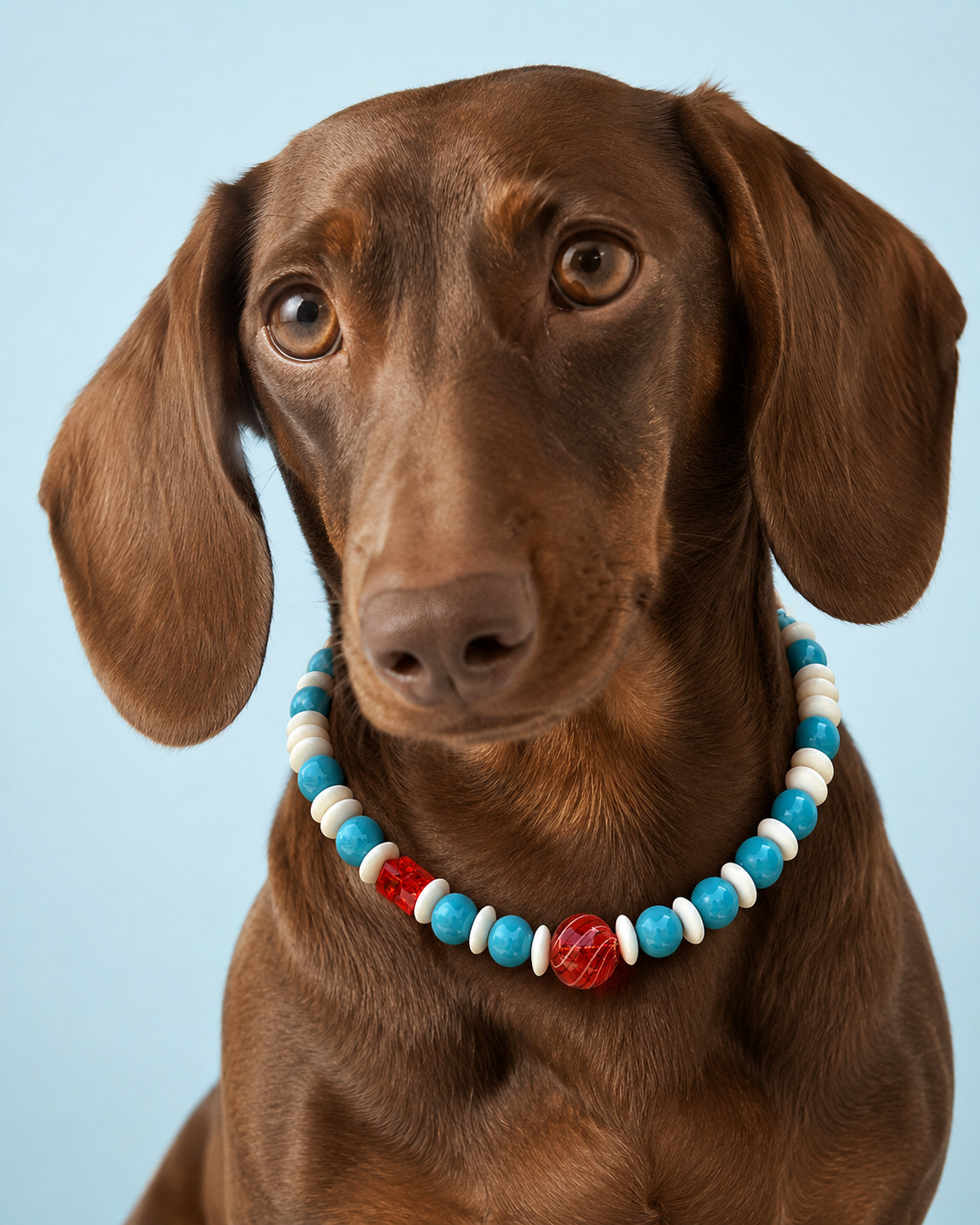Lollipop Beaded Pet Necklace