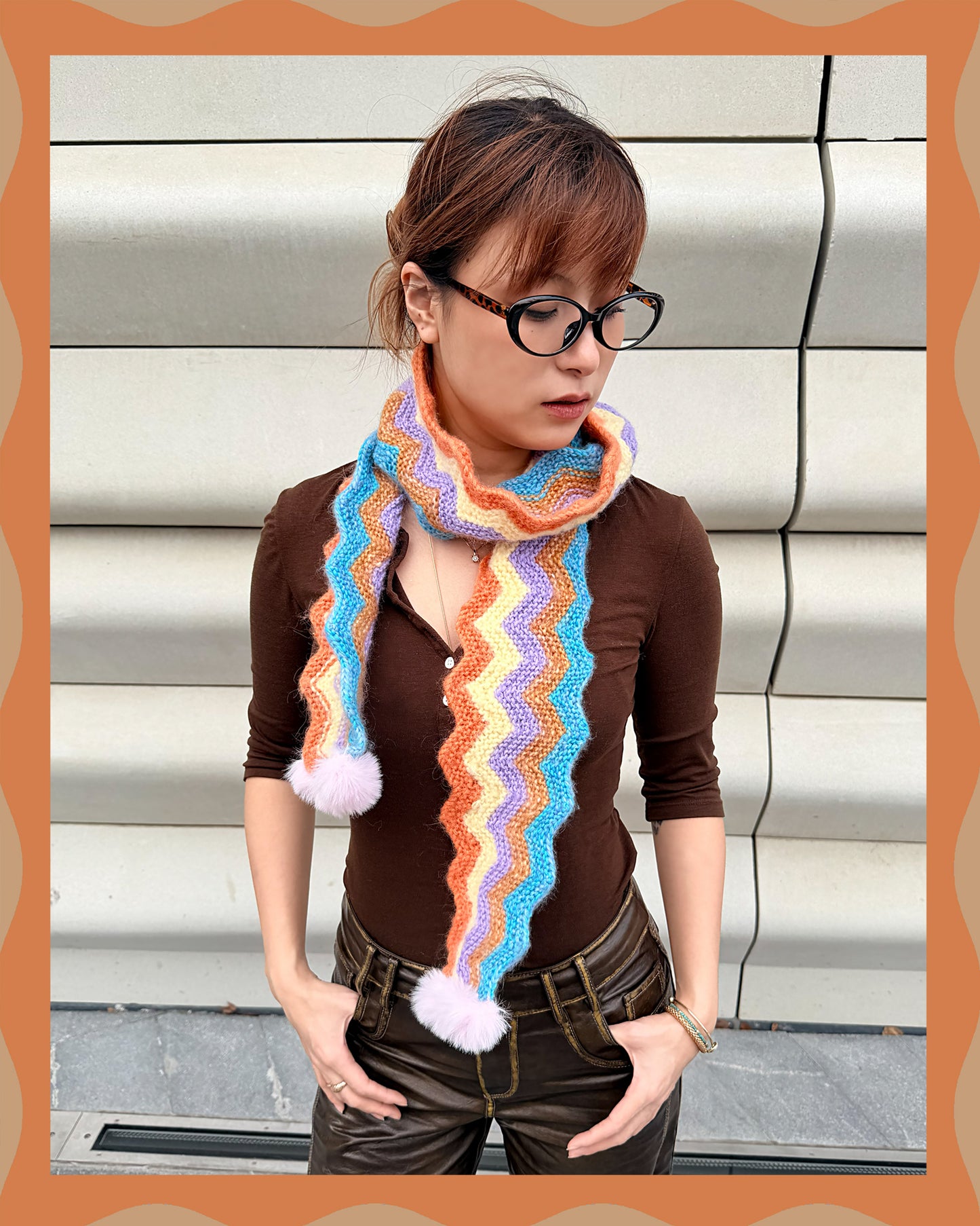 Conjuntos de joyas a juego para mascotas y dueños: collares de cuentas de colores hechos a mano - Color Splash (piruleta)