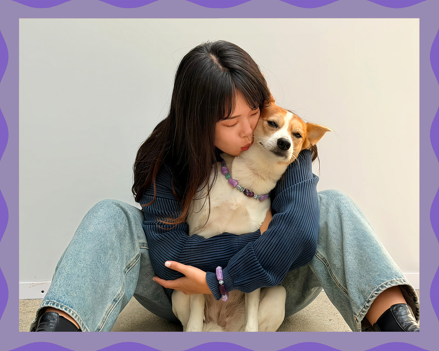 ✨Pet Jewelry – Handcrafted Bold Beaded Necklaces - Candy Crush(Violet Haze)