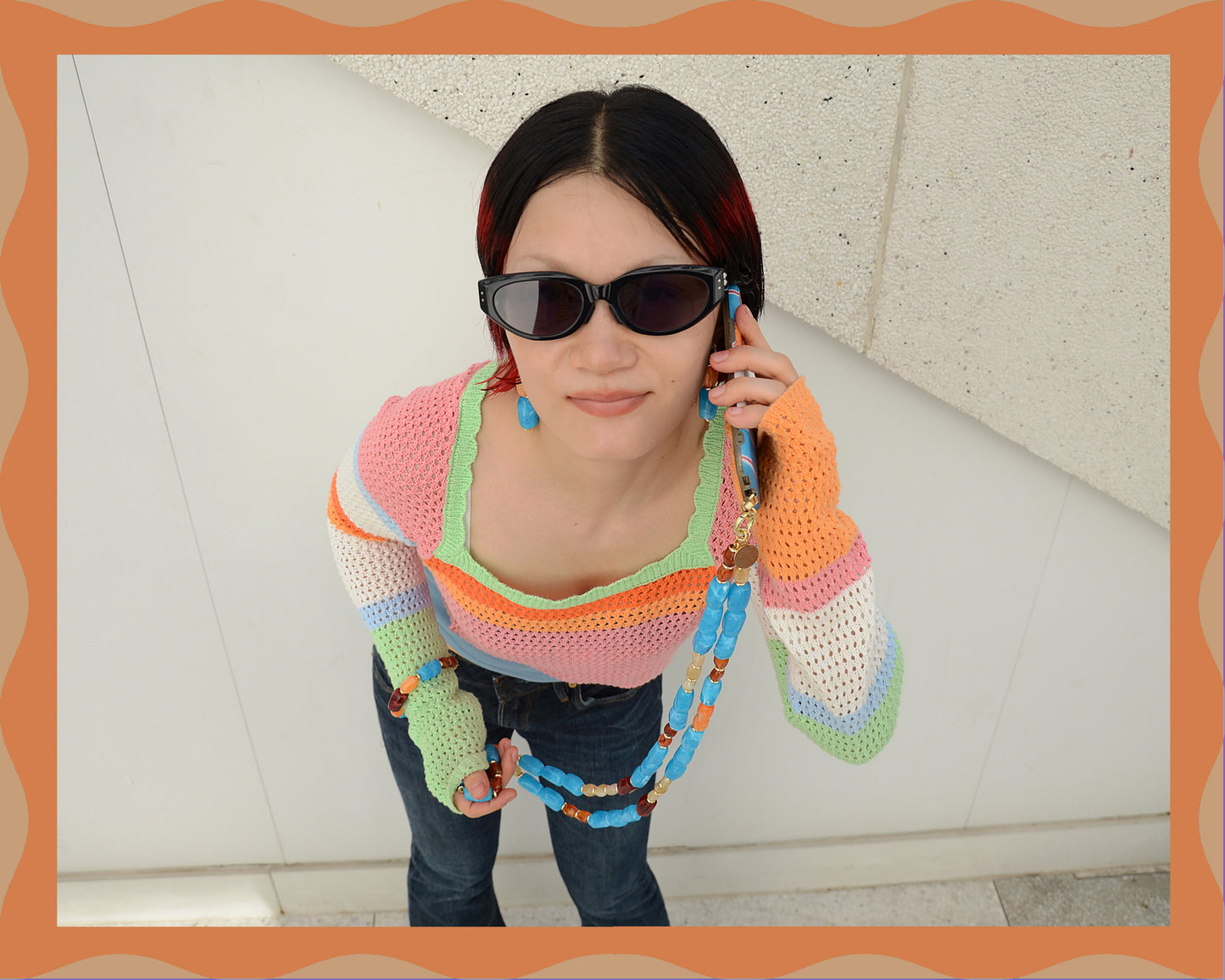 ✨Matching Pet & Owner Jewelry Sets –  Handcrafted Bold Beaded Necklaces - Candy Crush(Blue Aegean)