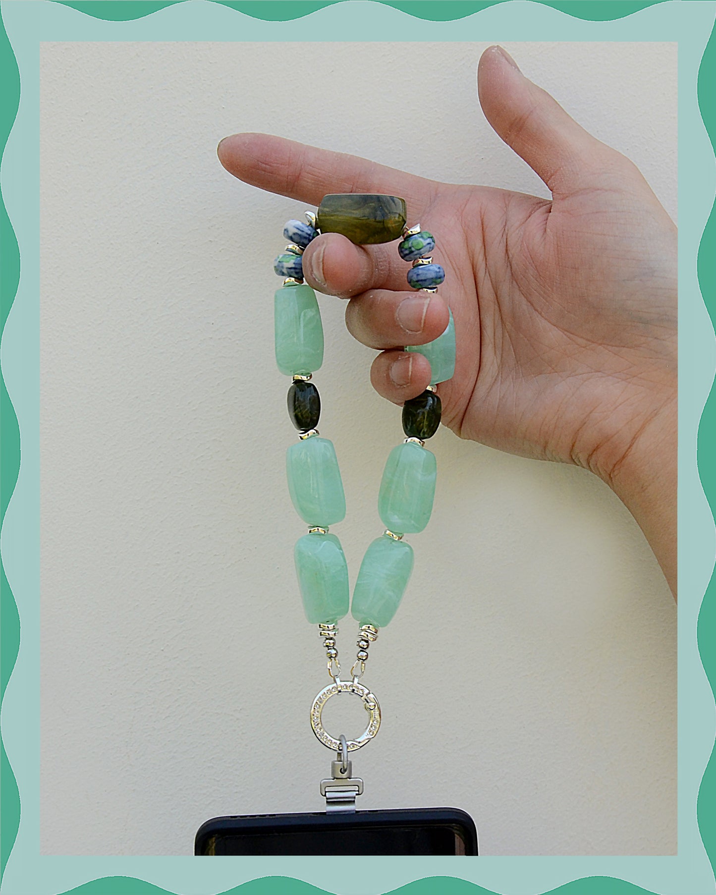 ✨Matching Pet & Owner Jewelry Sets –  Handcrafted Bold Beaded Necklaces - Candy Crush(Mint Green)