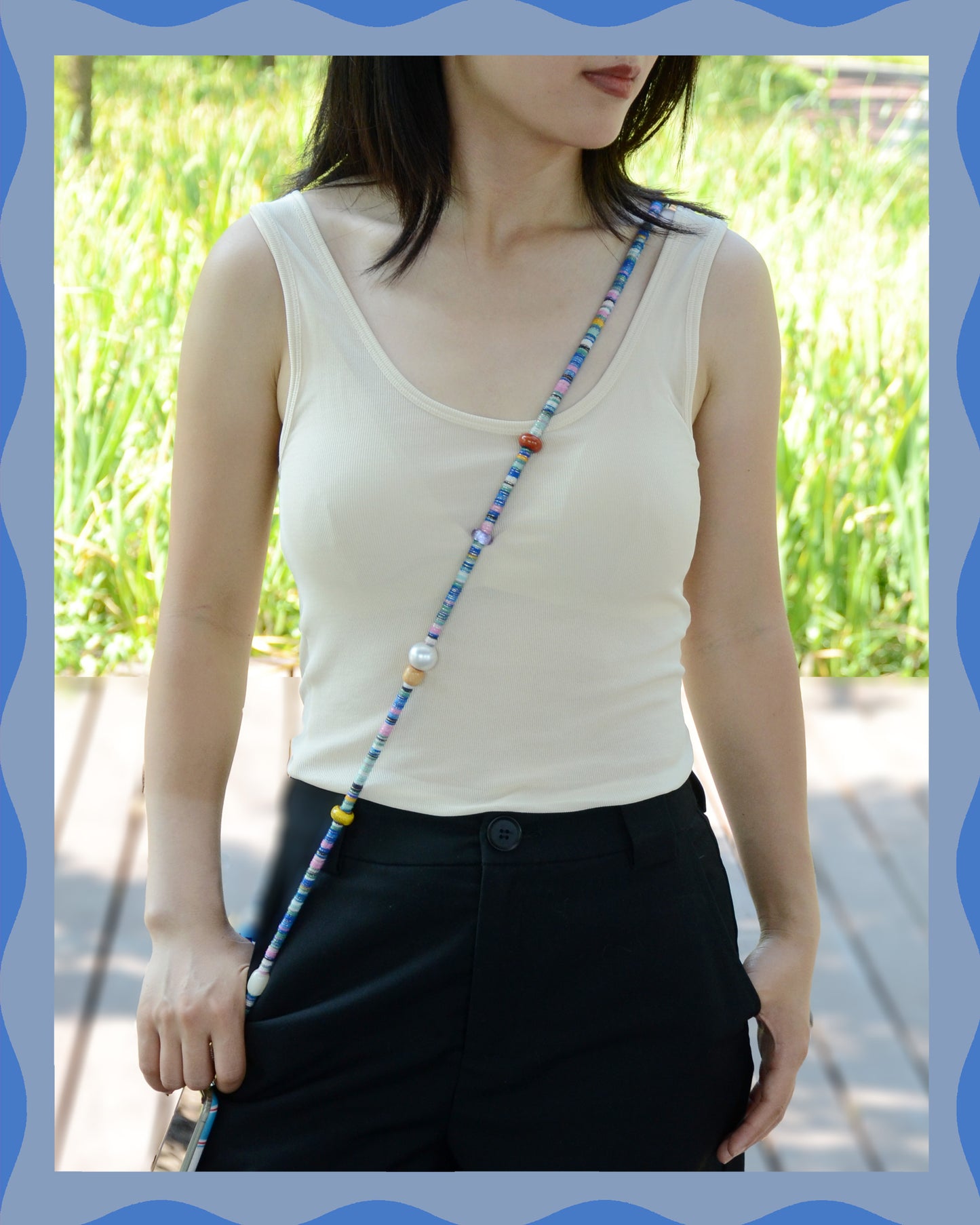✨Matching Pet & Owner Jewelry Sets – Handcrafted Vibrant Cord Necklaces – Cord Craze (Blue)