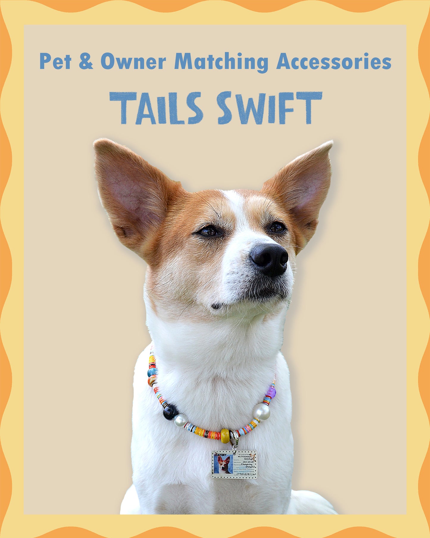 ✨Matching Pet & Owner Jewelry Sets – Handcrafted Vibrant Cord Necklaces – Cord Craze (Orange)