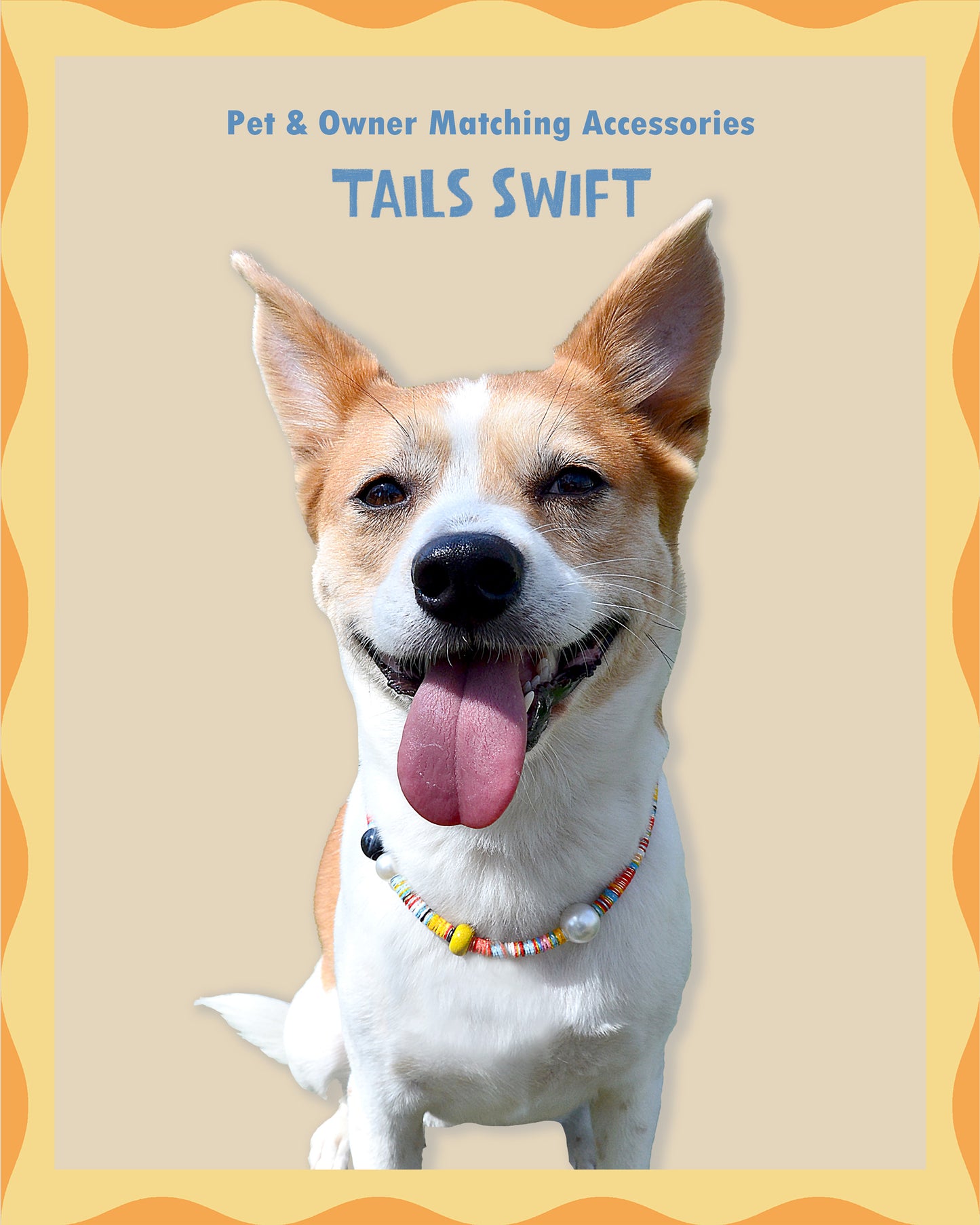 ✨Matching Pet & Owner Jewelry Sets – Handcrafted Vibrant Cord Necklaces – Cord Craze (Orange)