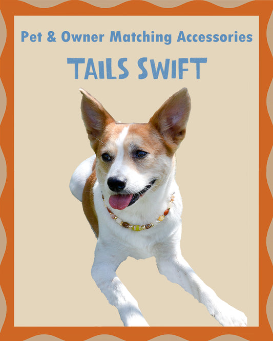 ✨Pet Jewelry – Handmade with Southeast Asian Beads & Organic Coconut Discs Necklace – Cute by Nature (Sepia Drop)