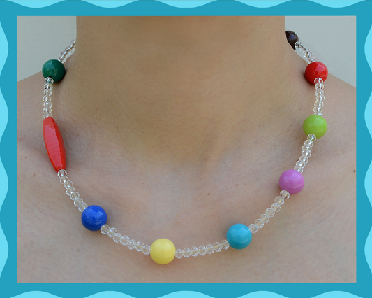 ✨ Color Joy (Crystal): Matching Human & Pet Jewelry Sets ✨ Handcrafted Beaded Colorful Necklace • Bracelets • Earrings • Phone Chains | Featuring Crystal Beads | Pet-Friendly • Stylish • Unique