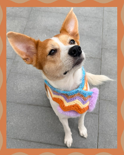 Conjuntos de joyas a juego para mascotas y dueños: collares de cuentas de colores hechos a mano - Color Splash (piruleta)