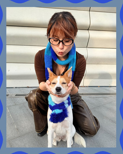 Conjuntos de joyas a juego para mascotas y dueños: collares de cuentas de colores hechos a mano - Color Splash (piruleta)