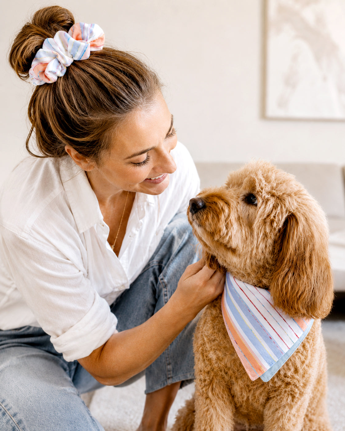 Sunrise Stripe Pet Bandana