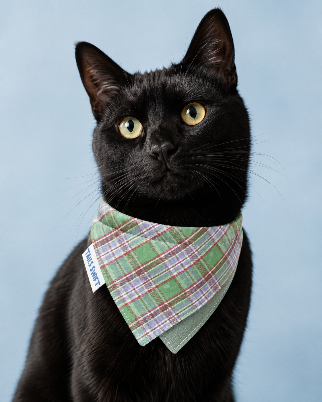 Meadow Green Plaid Pet Bandana