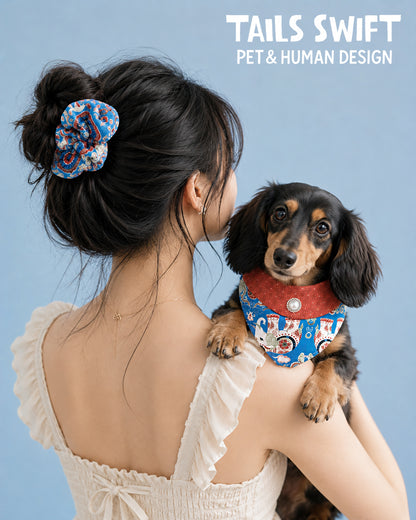 ✨Scrunchies - Royal Blue Chinese Style
