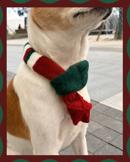 ✨Matching Pet & Owner Skinny Knit Scarves — Handmade Christmas(100% Premium Cashmere)