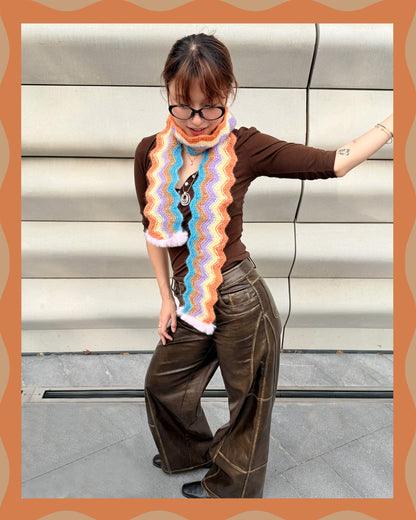 Conjuntos de joyas a juego para mascotas y dueños: collares de cuentas de colores hechos a mano - Color Splash (piruleta)