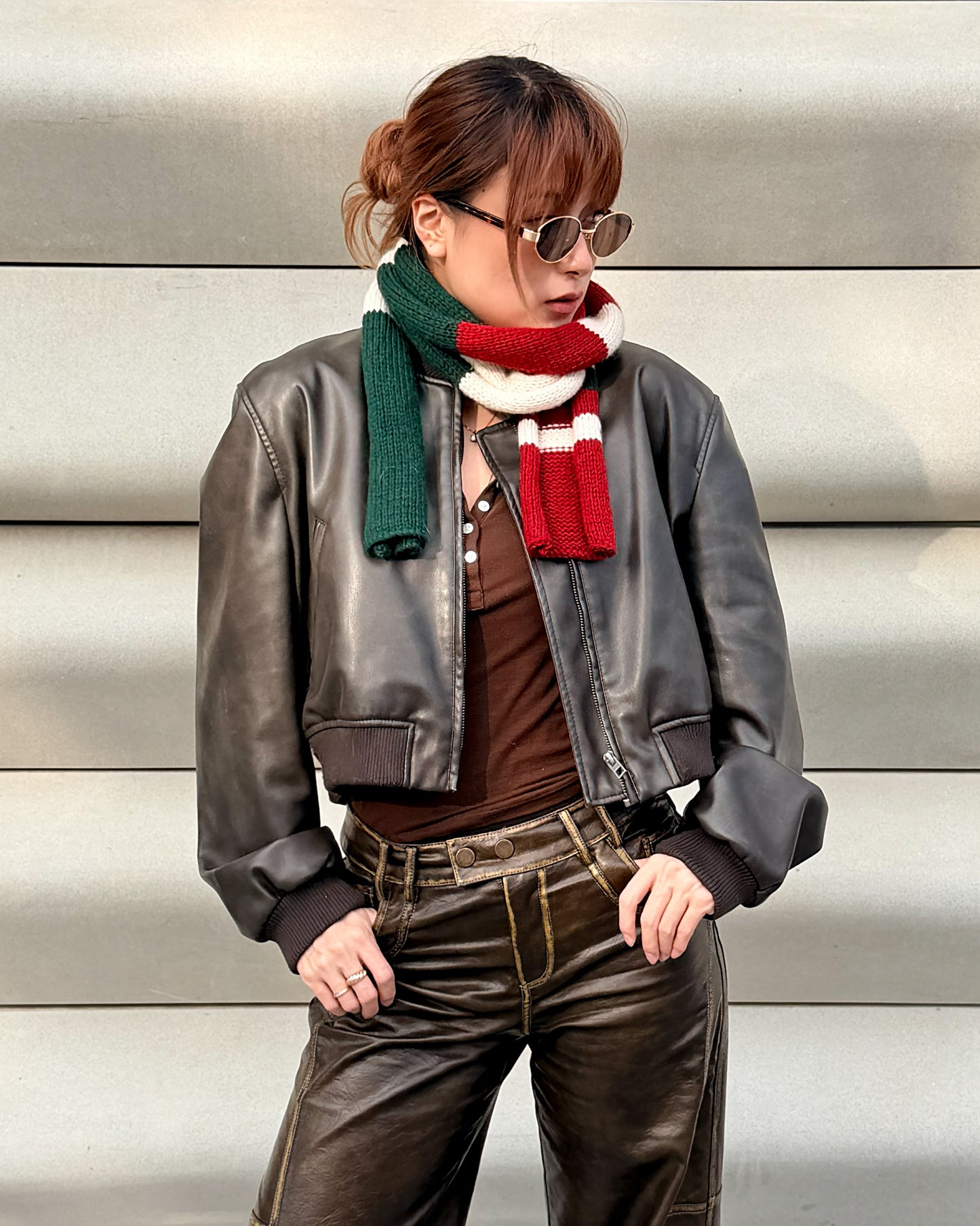 ✨ Skinny Knit Human Scarf – Handmade Christmas(100% Premium Cashmere)