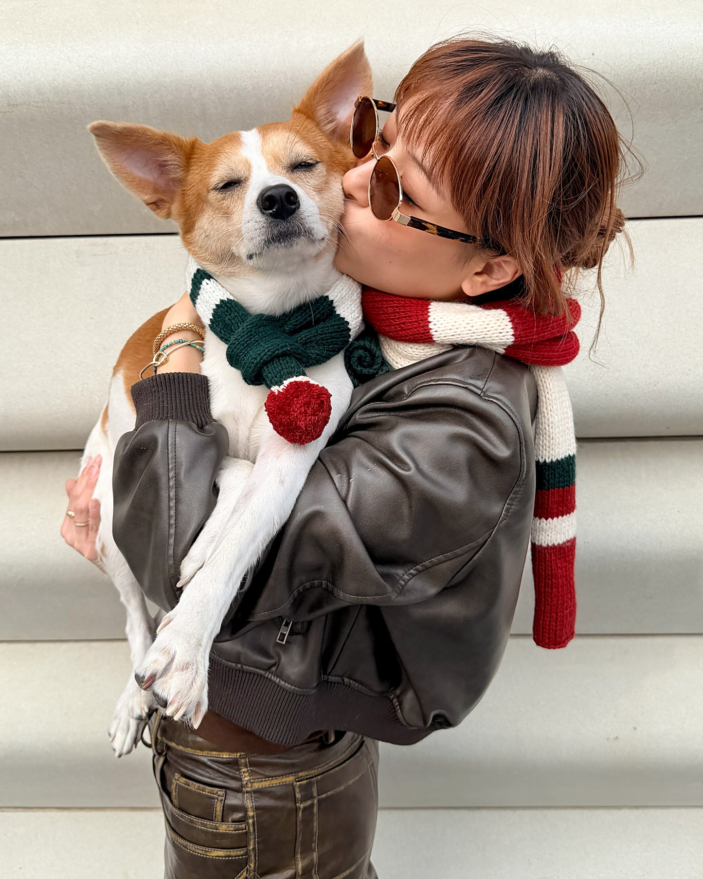 ✨ Skinny Knit Human Scarf – Handmade Christmas(100% Premium Cashmere)