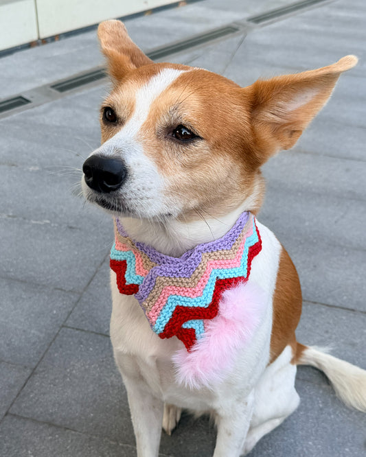 ✨Wave Knit Human Scarf – Handmade Marshmallow(100% Premium Cashmere)