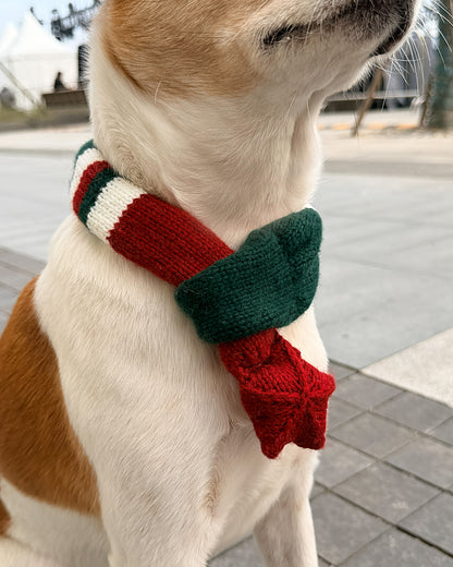 ✨ Skinny Knit Pet Scarf – Handmade Christmas(100% Premium Cashmere)