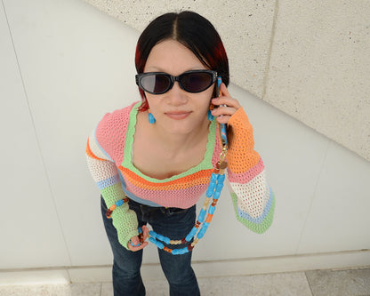 ✨Matching Pet & Owner Jewelry Sets –  Handcrafted Bold Beaded Necklaces - Candy Crush（Blue Aegean）