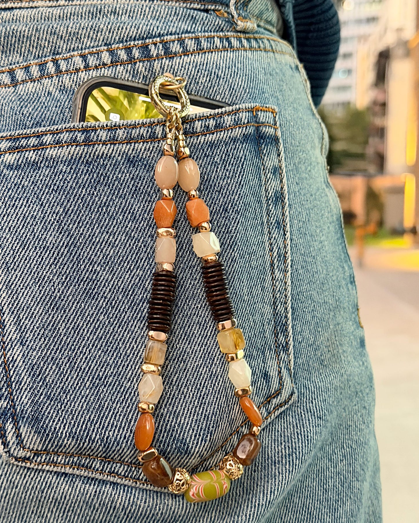 ✨Matching Pet & Owner Jewelry Sets – Handmade with Southeast Asian Beads & Organic Coconut Discs Necklace– Cute by Nature (Sepia Drop)