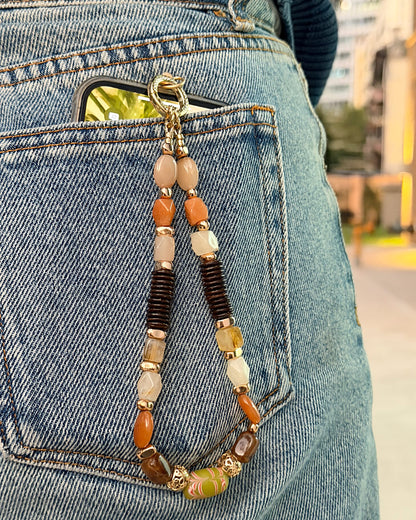 ✨Matching Pet & Owner Jewelry Sets – Handmade with Southeast Asian Beads & Organic Coconut Discs Necklace– Cute by Nature (Sepia Drop)