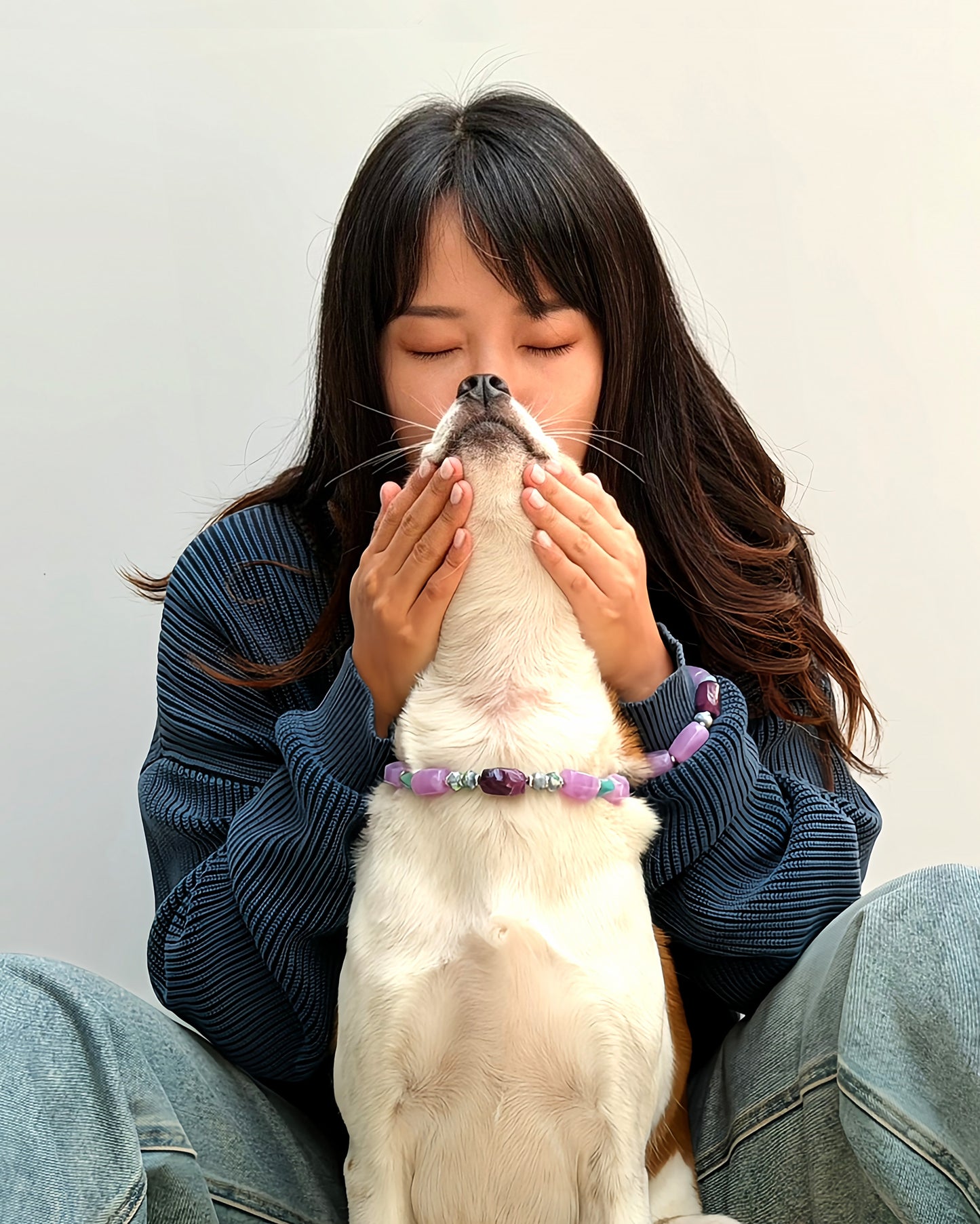 ✨Pet Jewelry –  Handcrafted Bold Beaded Necklaces - Candy Crush（Violet Haze）