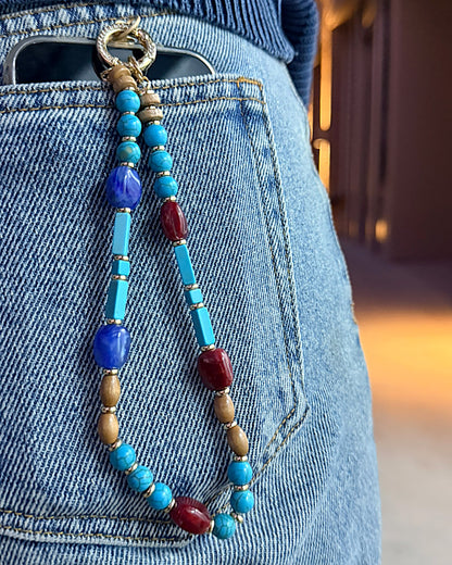 ✨Matching Pet & Owner Jewelry Sets – Handmade with Turquoise Colored Beads Necklace – Cute by Nature (Lake Blue)