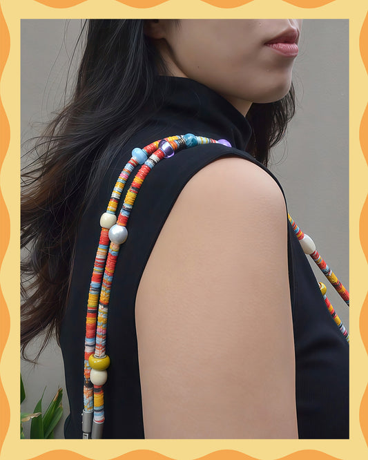 ✨Human Jewelry – Handcrafted Vibrant Cord Series – Cord Craze (Orange)