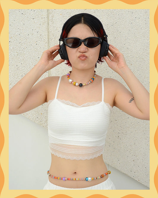 ✨Human Jewelry – Handcrafted Vibrant Cord Series – Cord Craze (Orange)