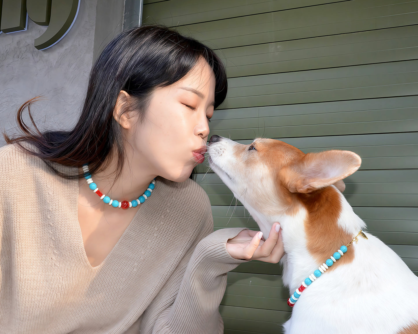 ✨Matching Pet & Owner Jewelry Sets – Handmade Colorful Beaded Necklaces - Color Splash (Lollipop)