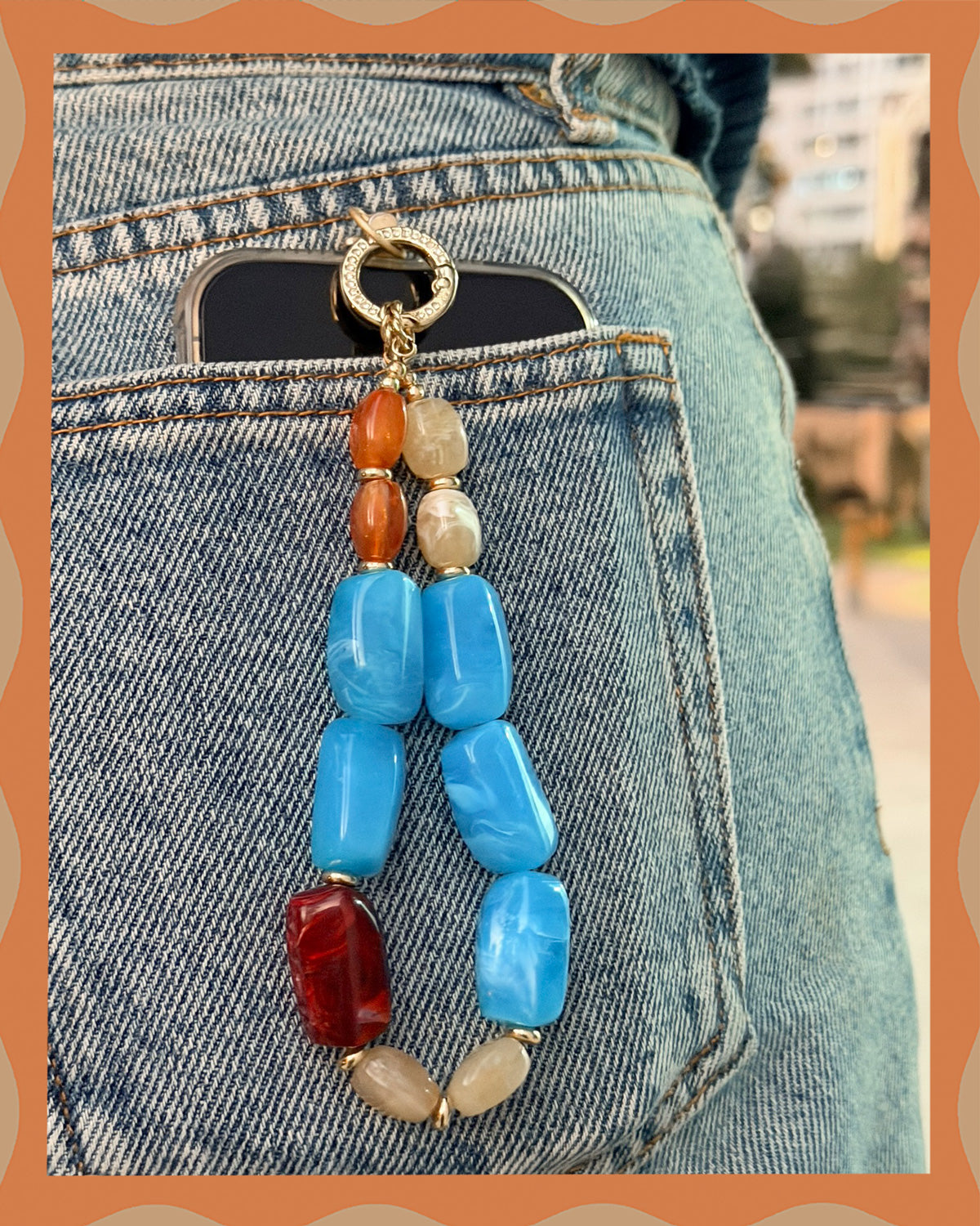 ✨반려동물 &amp; 주인을 위한 매칭 쥬얼리 세트 – 수제 대담한 비즈 목걸이 - 캔디 크러쉬(블루 에게안)