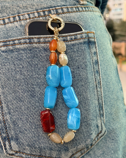 ✨Matching Pet & Owner Jewelry Sets –  Handcrafted Bold Beaded Necklaces - Candy Crush（Blue Aegean）