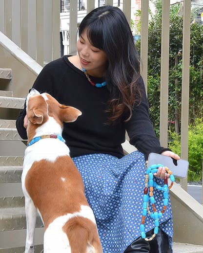 ✨Human Jewelry –  Handcrafted Bold Beaded Series - Candy Crush（Blue Aegean）