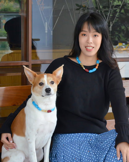 ✨Human Jewelry –  Handcrafted Bold Beaded Series - Candy Crush（Blue Aegean）