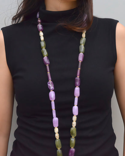 ✨Human Jewelry –  Handcrafted Bold Beaded Series - Candy Crush（Velvet Purple）