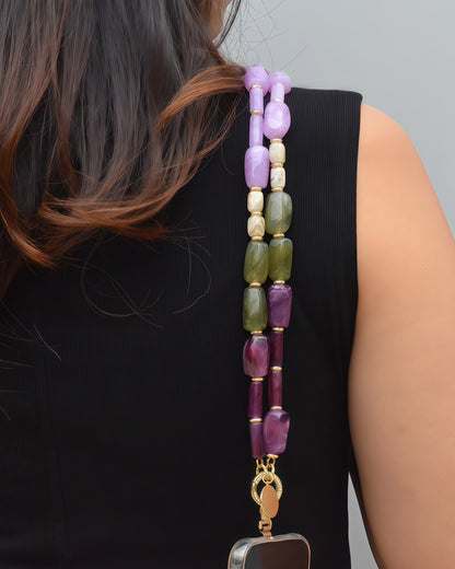 ✨Human Jewelry –  Handcrafted Bold Beaded Series - Candy Crush（Velvet Purple）