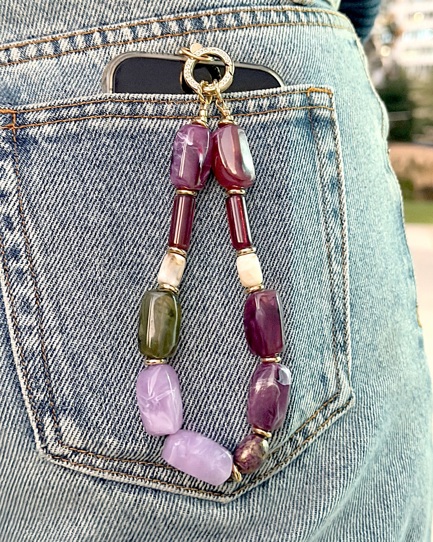 ✨Human Jewelry –  Handcrafted Bold Beaded Series - Candy Crush（Velvet Purple）