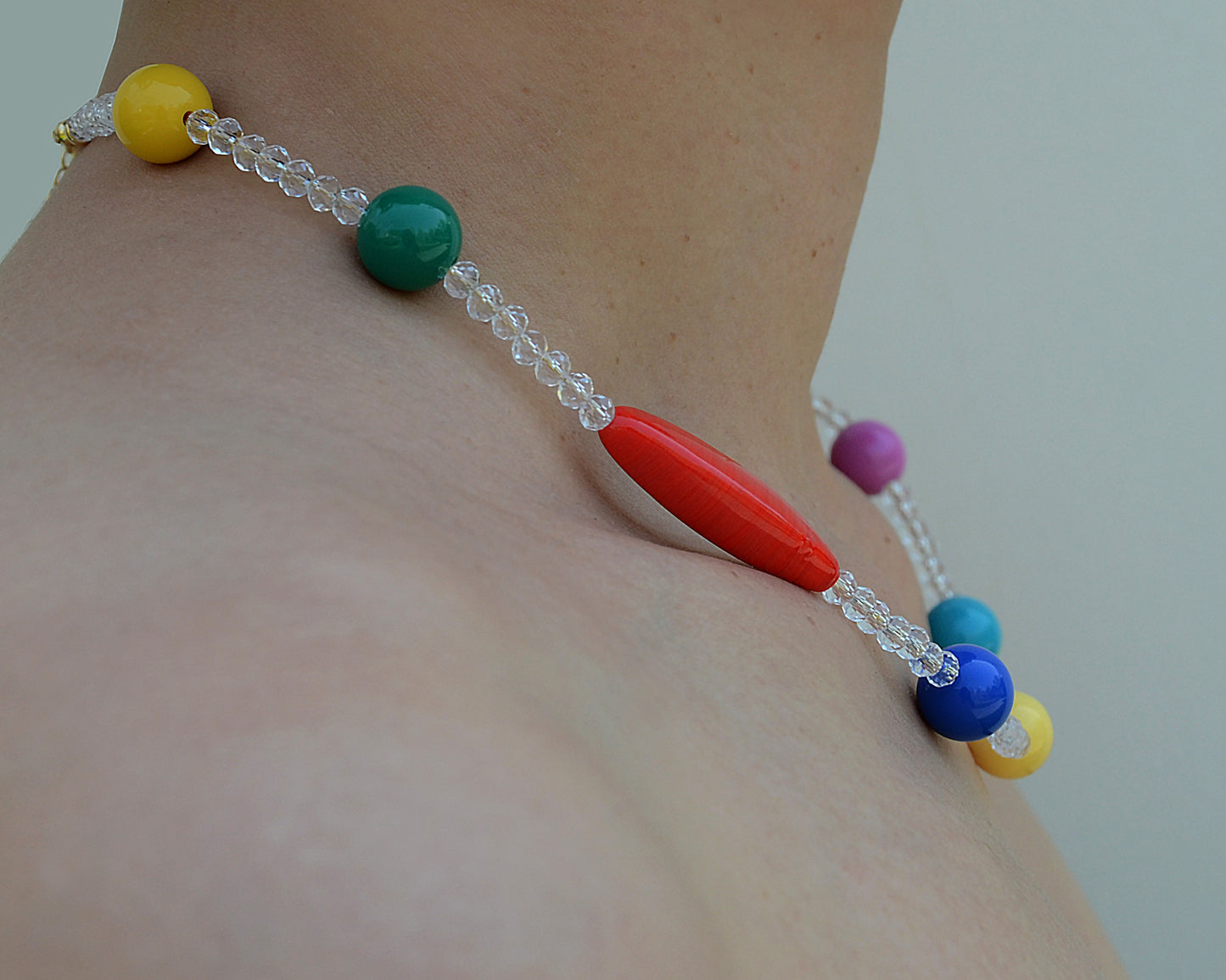 ✨ Human Jewelry – Handmade Colorful Beaded Series - Color Splash (Crystal)