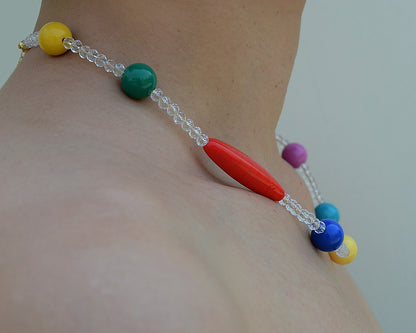 ✨ Human Jewelry – Handmade Colorful Beaded Series - Color Splash (Crystal)