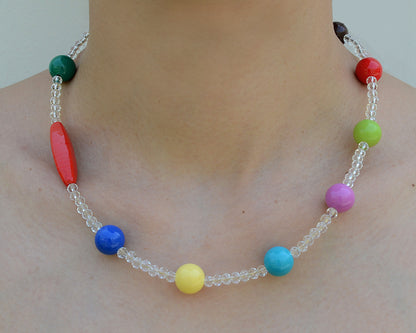 ✨ Human Jewelry – Handmade Colorful Beaded Series - Color Splash (Crystal)