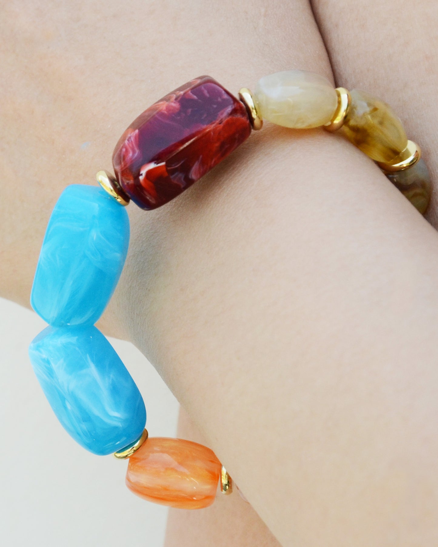 ✨Matching Pet & Owner Jewelry Sets –  Handcrafted Bold Beaded Necklaces - Candy Crush（Blue Aegean）