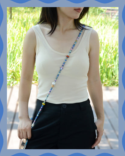 ✨Matching Pet & Owner Jewelry Sets – Handcrafted Vibrant Cord Necklaces – Cord Craze (Blue)
