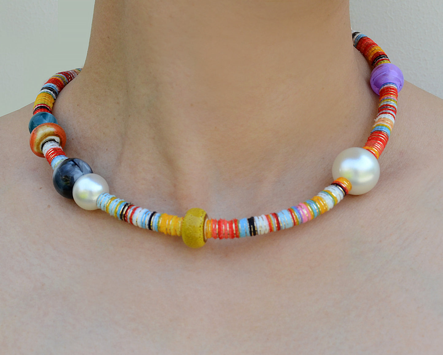 ✨Pet Jewelry – Handcrafted Vibrant Cord Necklaces – Cord Craze (Orange)