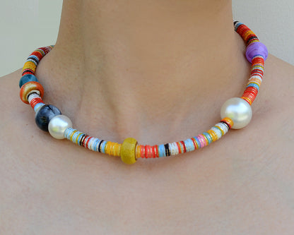 ✨Pet Jewelry – Handcrafted Vibrant Cord Necklaces – Cord Craze (Orange)