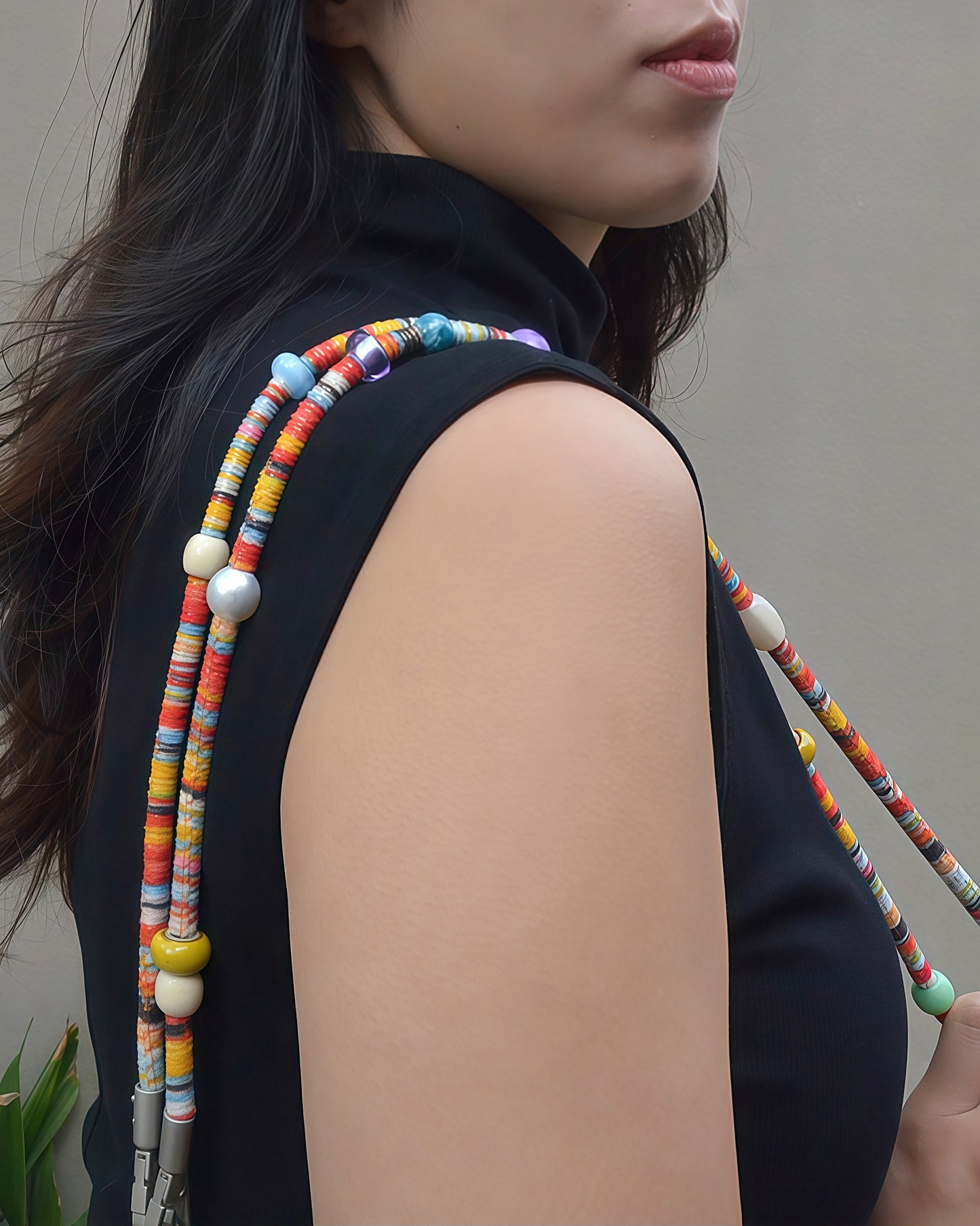 ✨Matching Pet & Owner Jewelry Sets – Handcrafted Vibrant Cord Necklaces – Cord Craze (Orange)