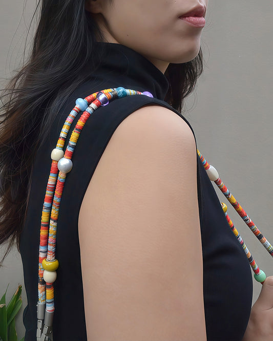 ✨Human Jewelry – Handcrafted Vibrant Cord Series – Cord Craze (Orange)