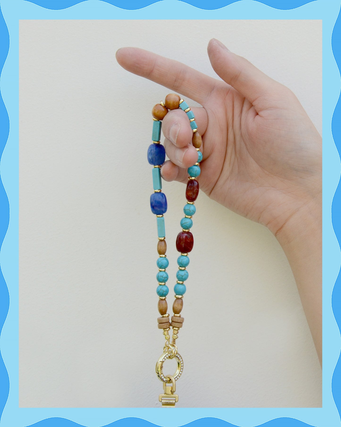 ✨Matching Pet & Owner Jewelry Sets – Handmade with Turquoise Colored Beads – Cute by Nature (Lake Blue)